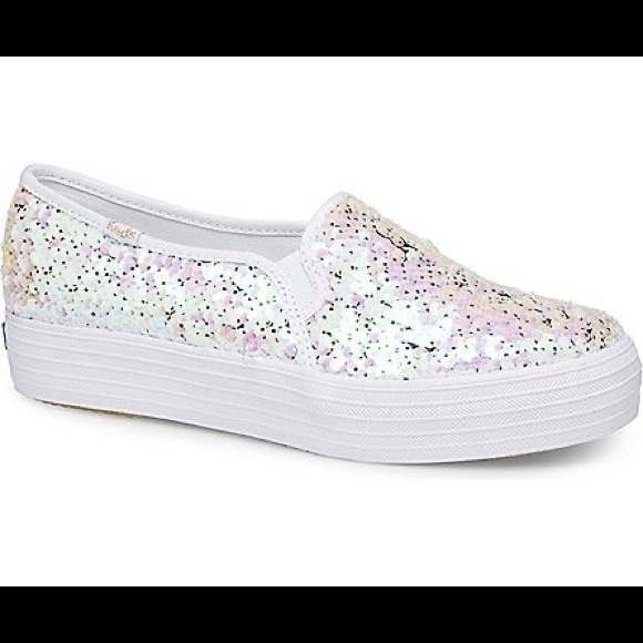 Keds Triple Decker Reverse Sequin White Multi - Picture 5 of 9